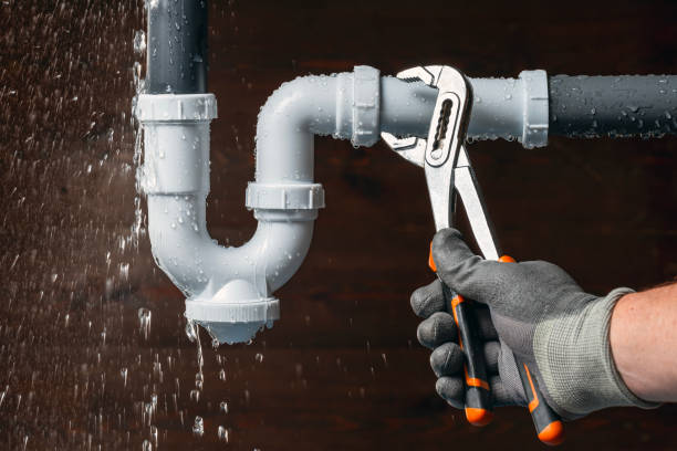 Professional Drain Cleaning technician working in Plainville, NY